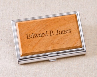 Wooden Business Card Case