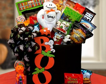 Boo To You Happy Halloween Gift Box- Gift basket- Halloween gifts - Halloween treats