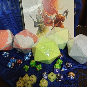Monstrous D20 Bath Bombs-variations available