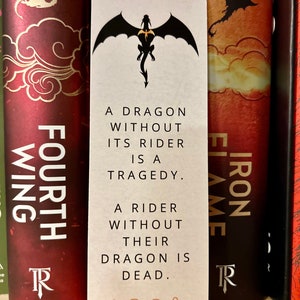 Fourth Wing Dragon Bookmark