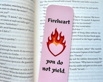 Throne of Glass, Fireheart, You Do Not Yield Bookmark