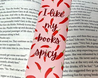 I Like My Books Spicy Bookmark