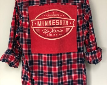 Minnesota Golden Gophers Upcycled Flannel