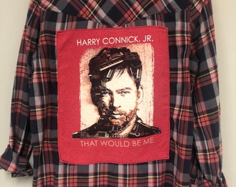 Harry Connick Jr. Upcycled Plaid Button-Up Shirt