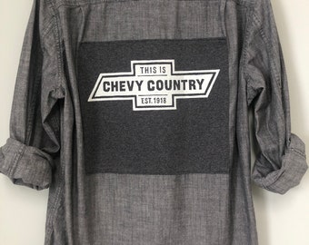 Chevrolet Upcycled Button up shirt