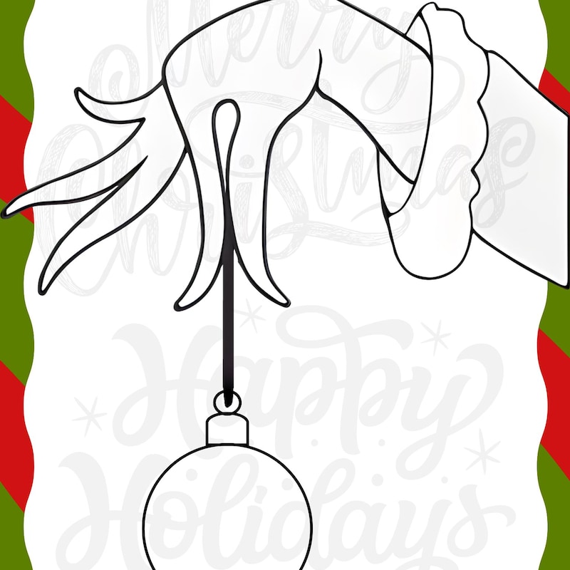 Grinch Window Stencils - Etsy