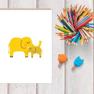 Welkom kleintje - olifant kaart