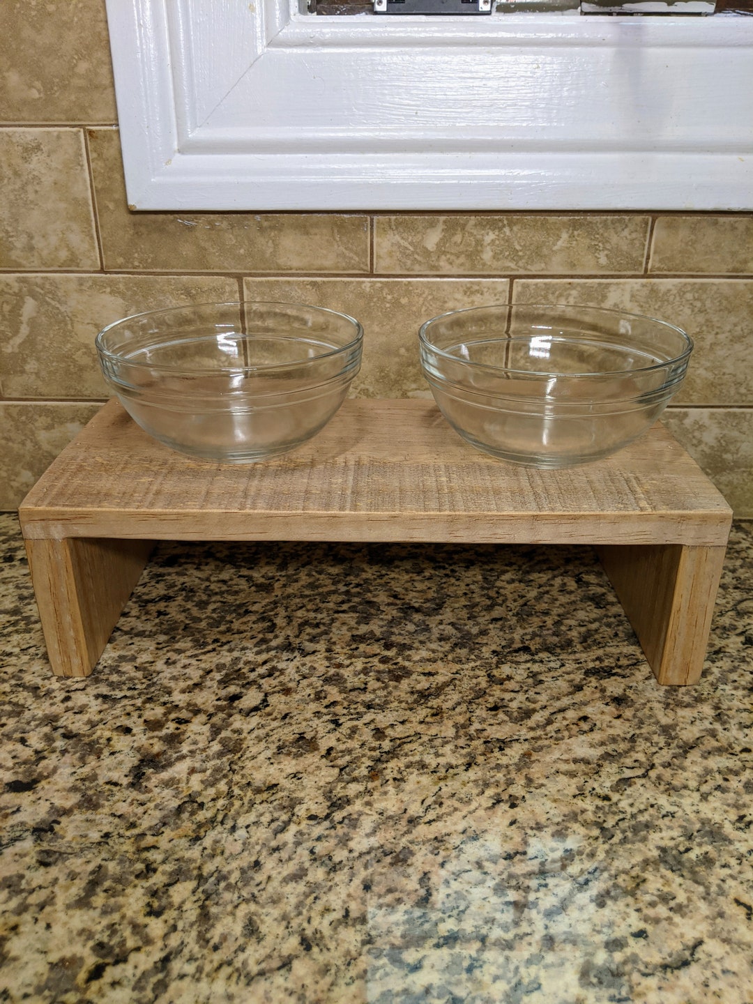 Handmade Wood Cat Food Tray Etsy