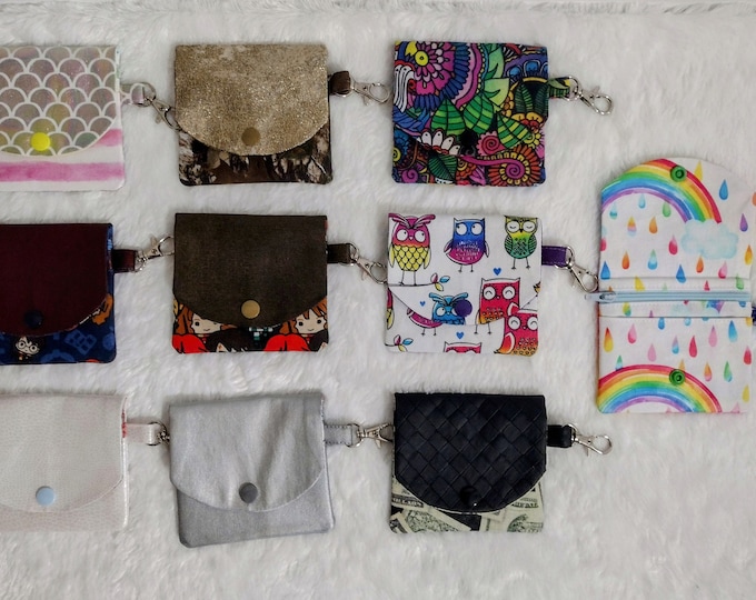 Fold Over Card and Coin Pouch