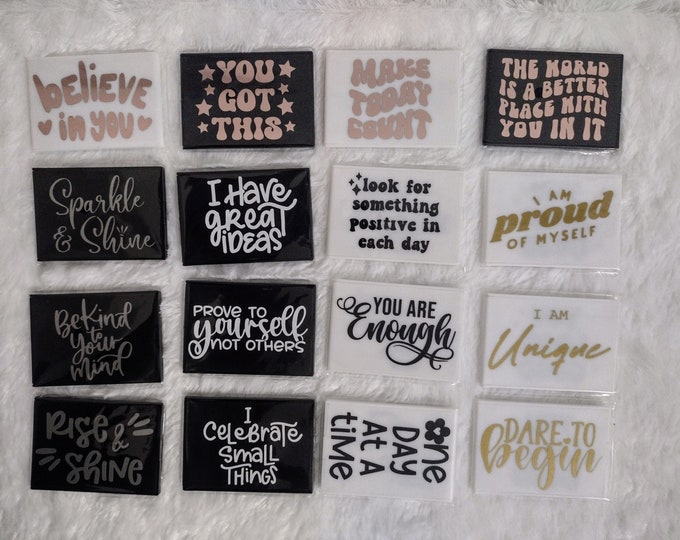 Folding Compact Affirmation Mirrors