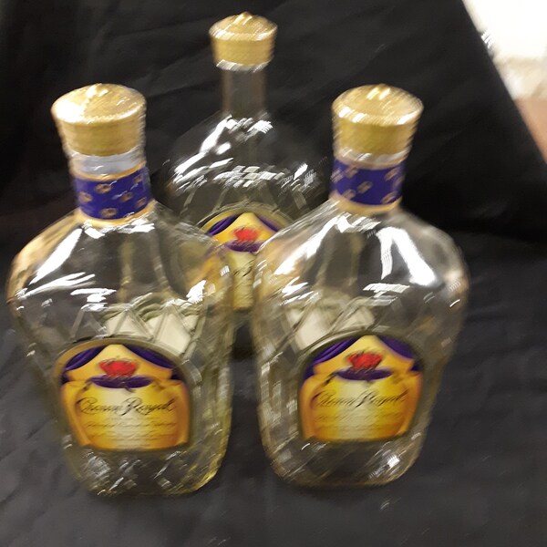 Crown Royal Empty Bottle Etsy