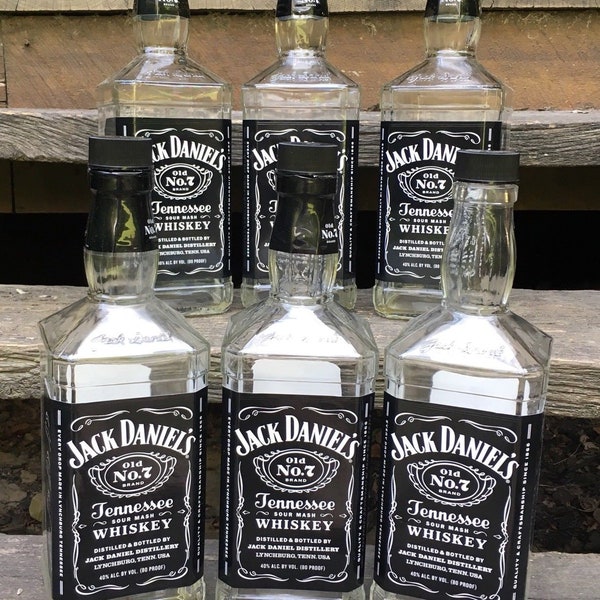 Empty Jack Daniels liter bottle 1 , 3 , or 6