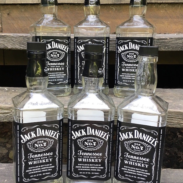 Empty Jack Daniels liter bottle 1 , 3 , or 6