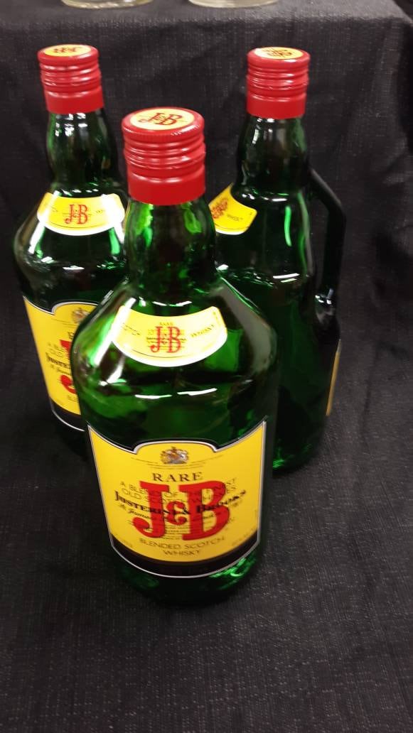 Empty JB Scotch 1.75 Liter Bottles With Caps 