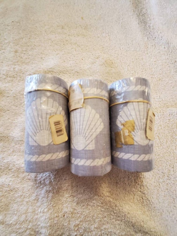 3 Vintage Wallpaper Border Rolls Seashell Shells - Etsy
