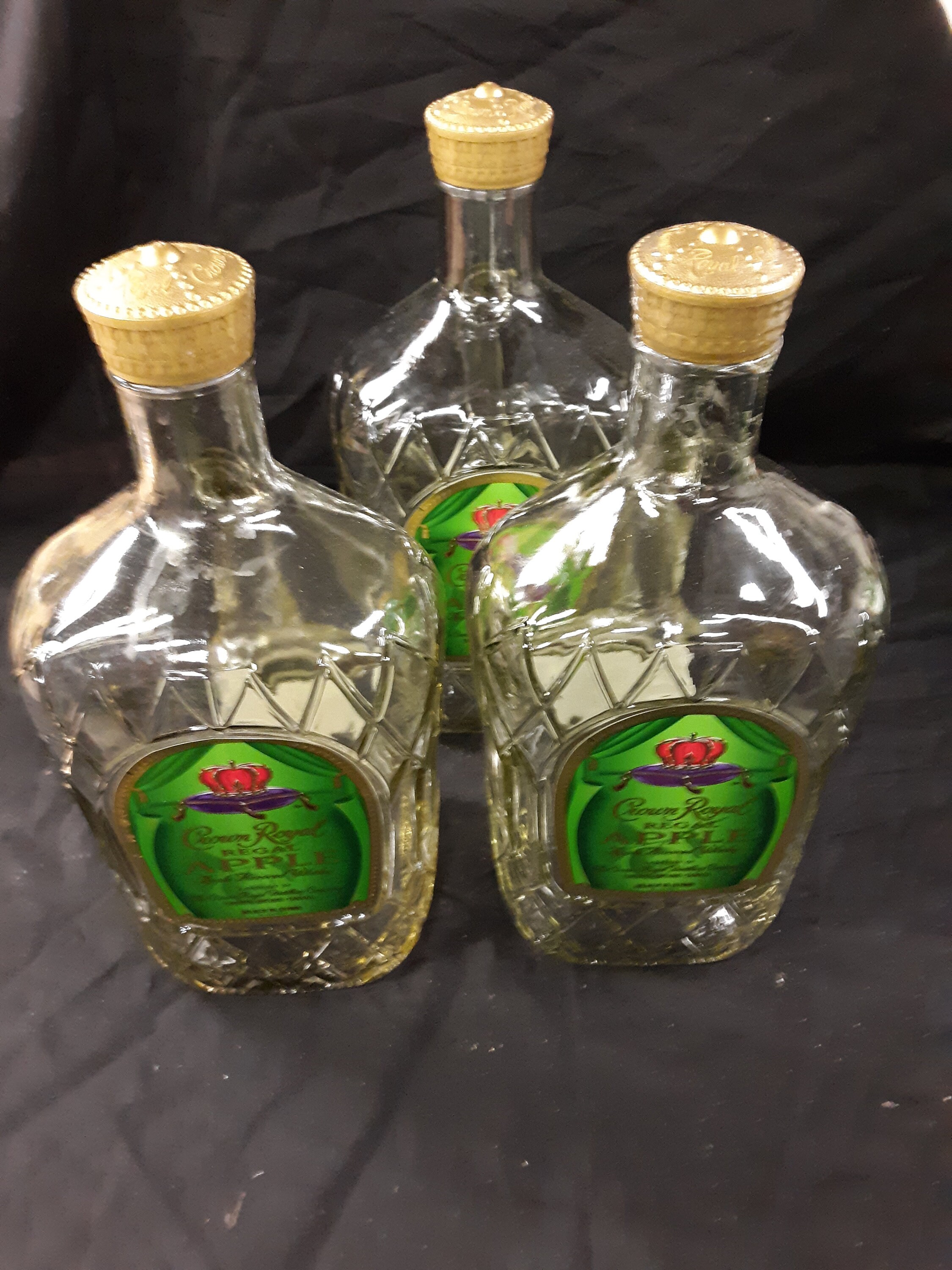 1 or 3 or 6 Empty Crown Royal Apple 1.75 Liter Bottle - Etsy