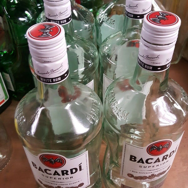 Empty Rum Bottle Etsy