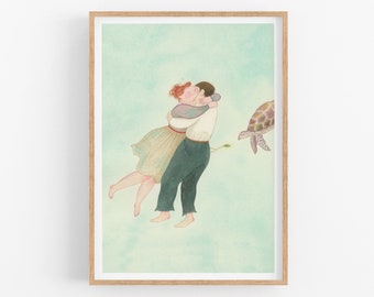 Valentine's Day, Bedroom Printable Art, Printable Artwork, Illustration Print, Home Decor