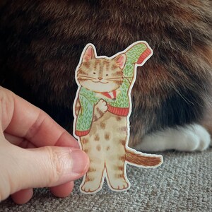 Grote sticker: I Love My Jumper