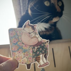 Grote sticker: een warme knuffel