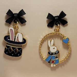 A Set of Different Styles Alice in Wonderland Style Earrings