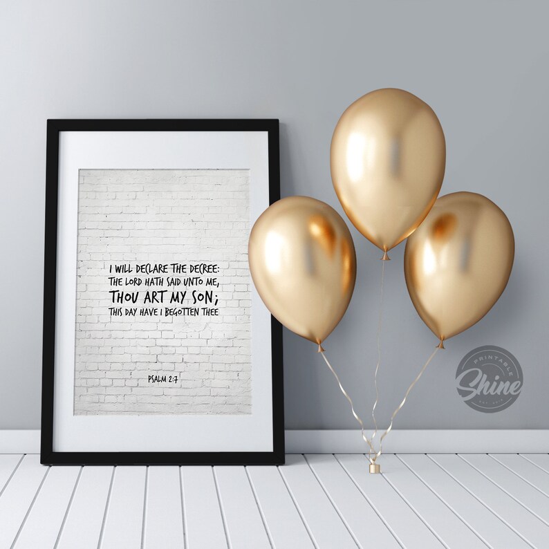 decor Home 2:7, Verse Art, declare Psalm Inspirational decree, Wall I Bible Printable Wall Scripture the print, decor will KJV poster, quote print, decor Art, Inspirational Verse Printable the I Psalm Home decree, quote Scripture Wall decor declare 2:7, KJV poster, will Bible Wall