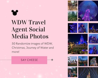 WDW Travel Agent 50 Social Media Photos, WDW Travel Agent Imagery, WDW Royalty Free Imagery, 50 Magical Images Around the Parks, Canva Image