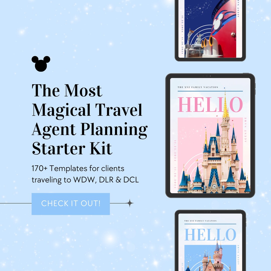 The Most Magical Travel Agent Client Starter Kit, DLR Travel Agent ...