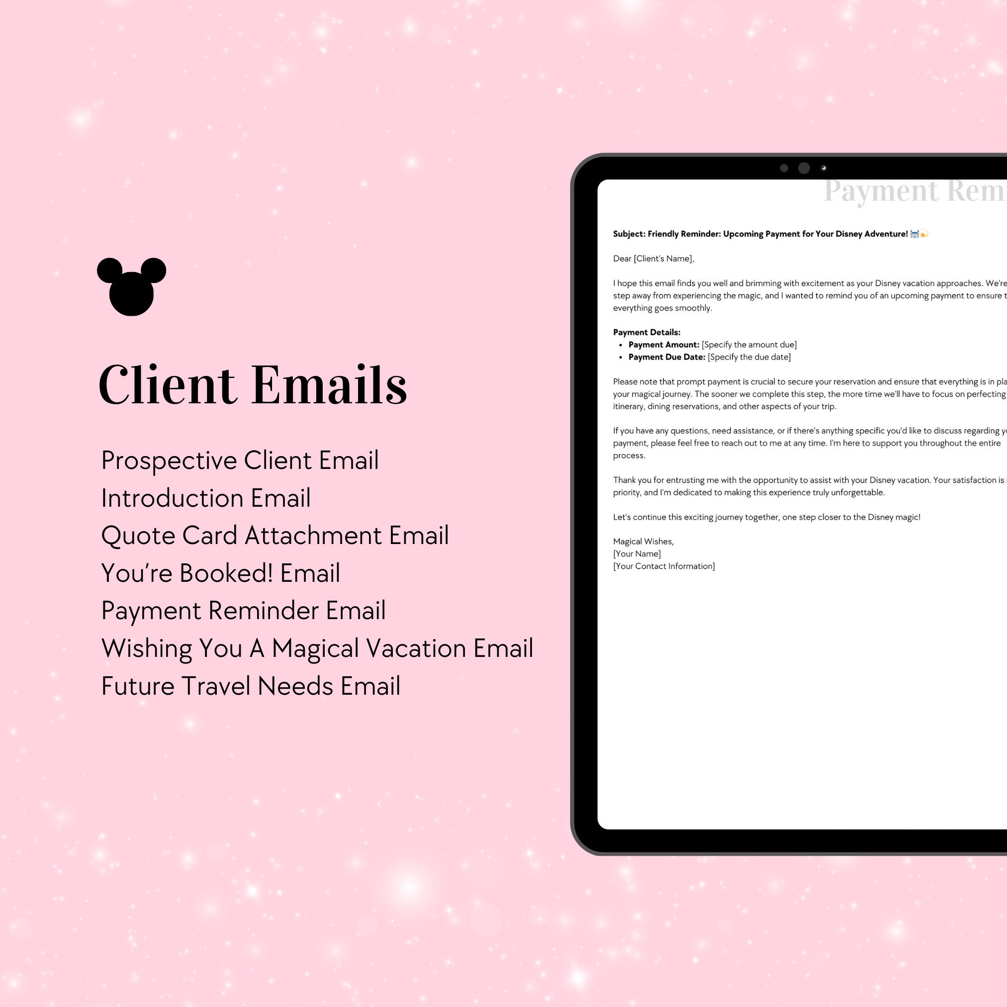 The Most Magical Travel Agent Client Starter Kit, DLR Travel Agent ...
