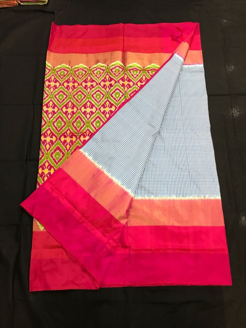 Ikkat Silk Saree / Sarees /ikkat Sarees / Ikat Sarees /silk Etsy