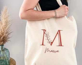 Tote bag First Name Initial - Nurse Gift - Witness - Mistress