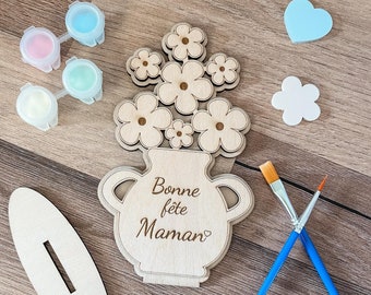 Activité Bonne fête Maman - Fête des Mères - Peinture Coloriage - DIY