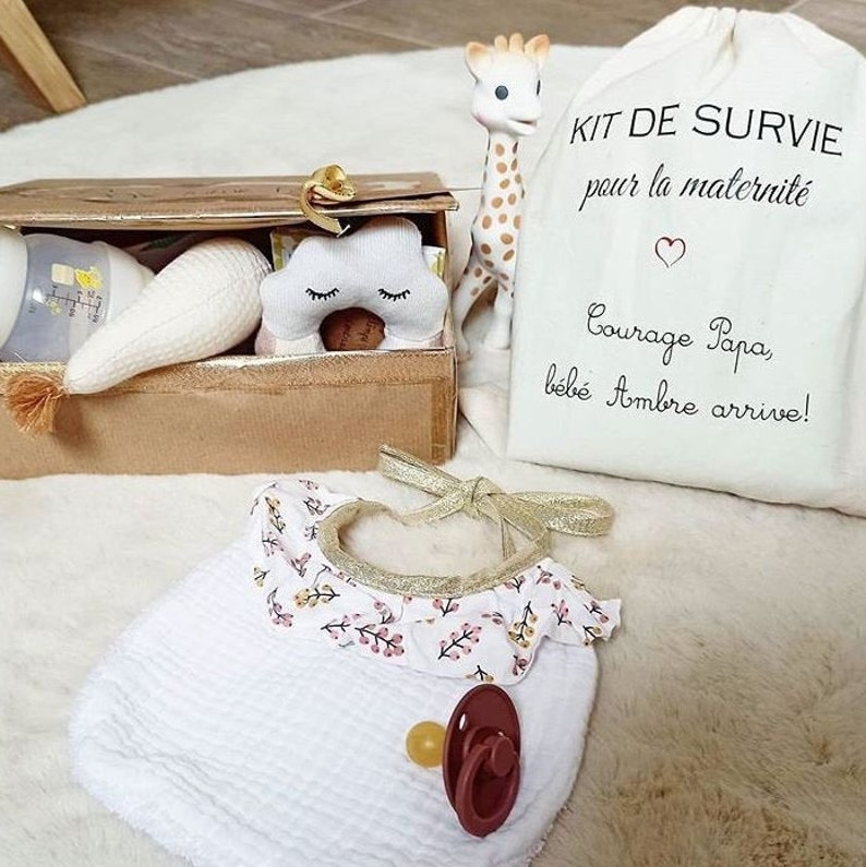 Kit de survie du futur papa Maternité Pochon Boite à Papa zdjęcie 7