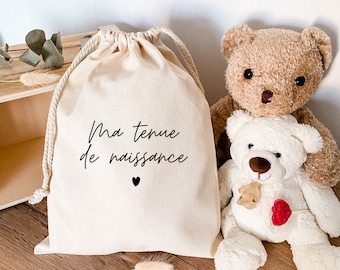 Pochon pour Tenue de naissance - Maternité - Petit pochon - cadeau - baby shower