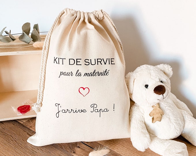 Kit de survie du futur papa Maternité Pochon Boite à Papa - Etsy France