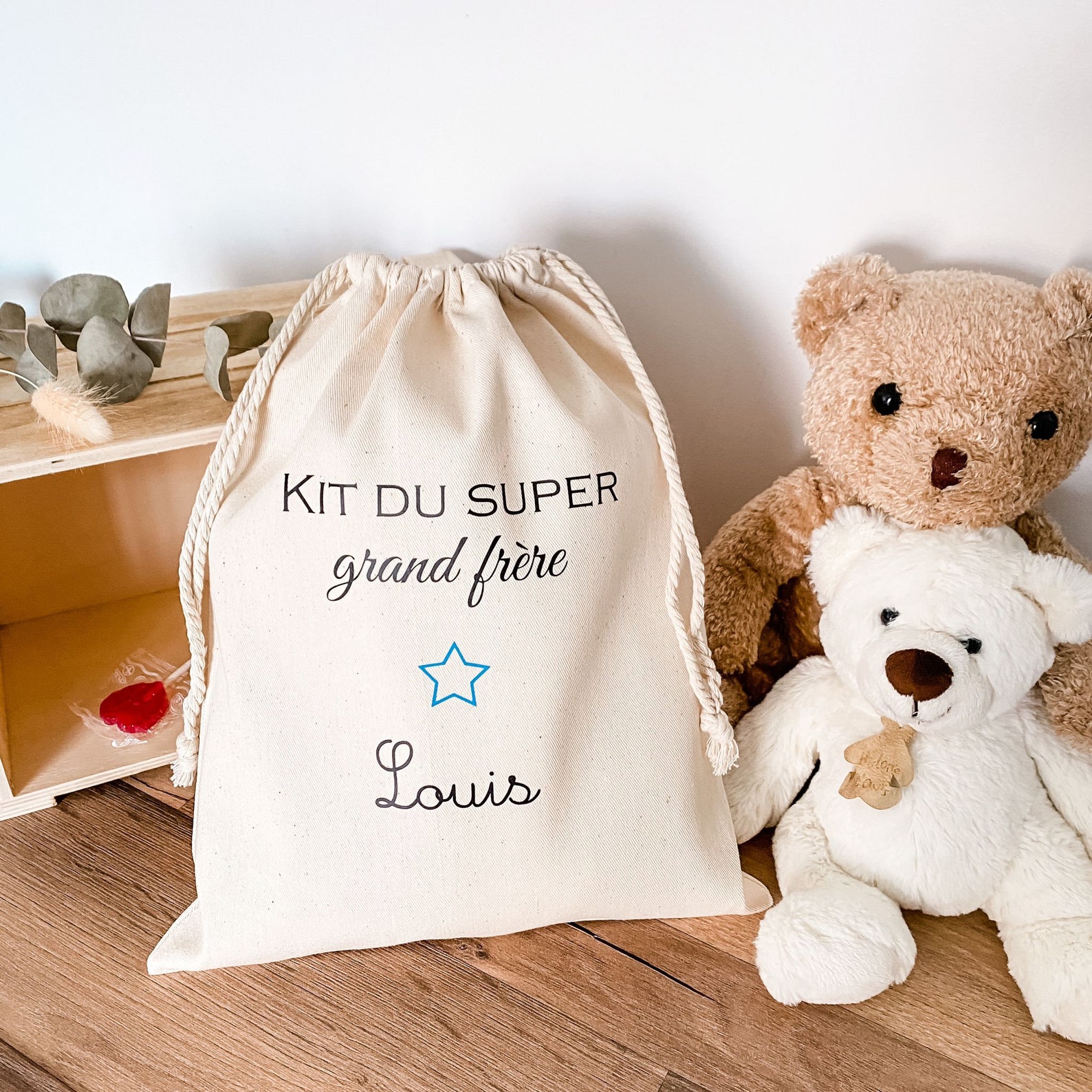 Kit Super grande soeur grand frère Maternité Petit pochon cadeau Etsy