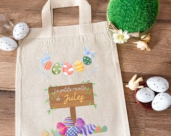 Personalized Easter Basket Bag - Children's egg tote bag