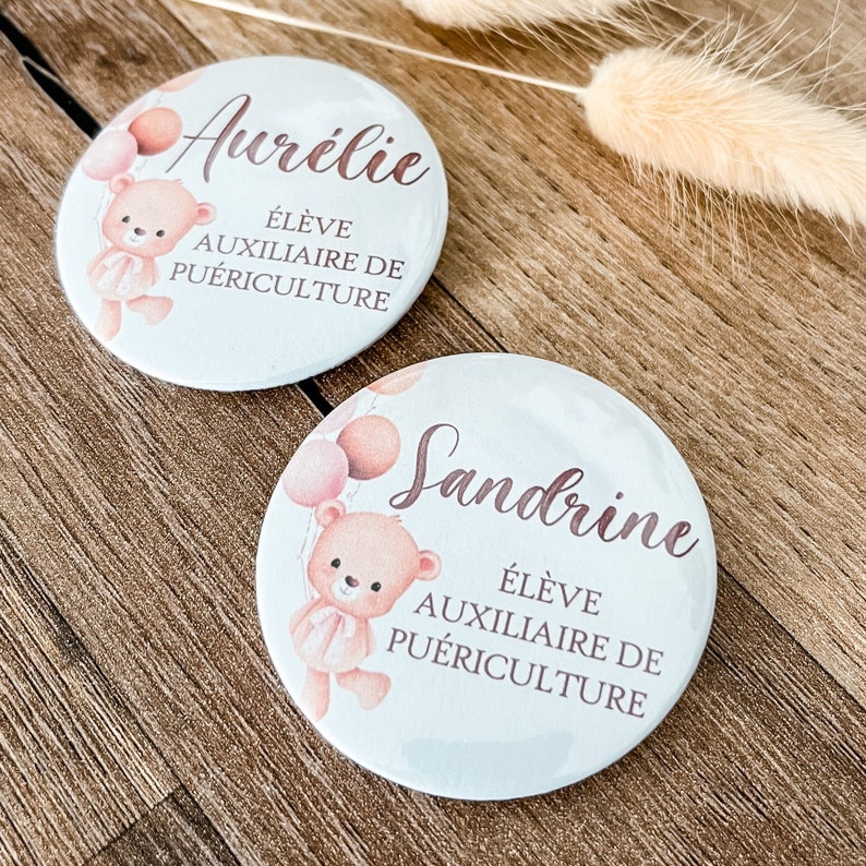 Badge Midwife Childcare worker Nurse Caregiver Personalized image 9