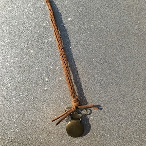 Braided pacifier clips