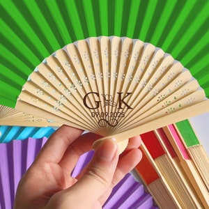 Personalized Wood Wedding Fans: Bulk Sandalwood Party Favors