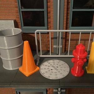 Neca Street Scene Dioroma add ons 3d printed accessories