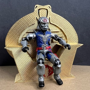 Gi Joe Cobra Commander Serpentor Throne 1/18 scale 3d printed Figure not included