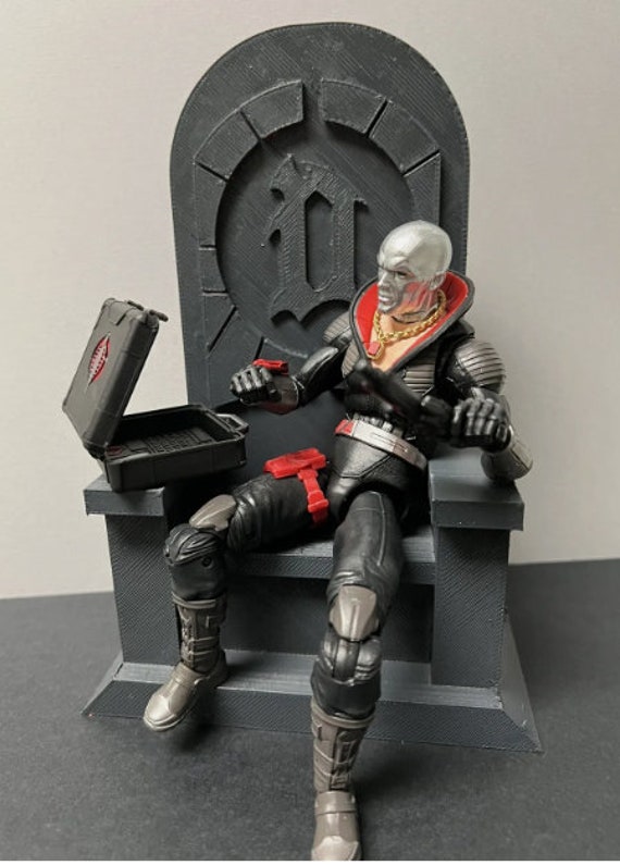 1/12 Mezco Marvel Legends Gi Joe Destro Dr Doom Throne . Custom 3d