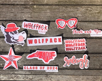 Laser Engraved Gifts NCSU NC State Wolfpack Tie Clip Silver Tie Bar Gift Set