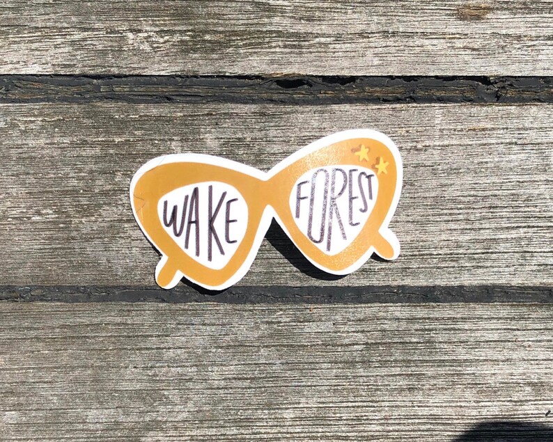 Wake Forest University Inspired Stickers \u2022 Pack 10 pc \u2022 Waterproof \u2022 Waterbottle Stickers \u2022 college student stickers \u2022 Tailgate stickers