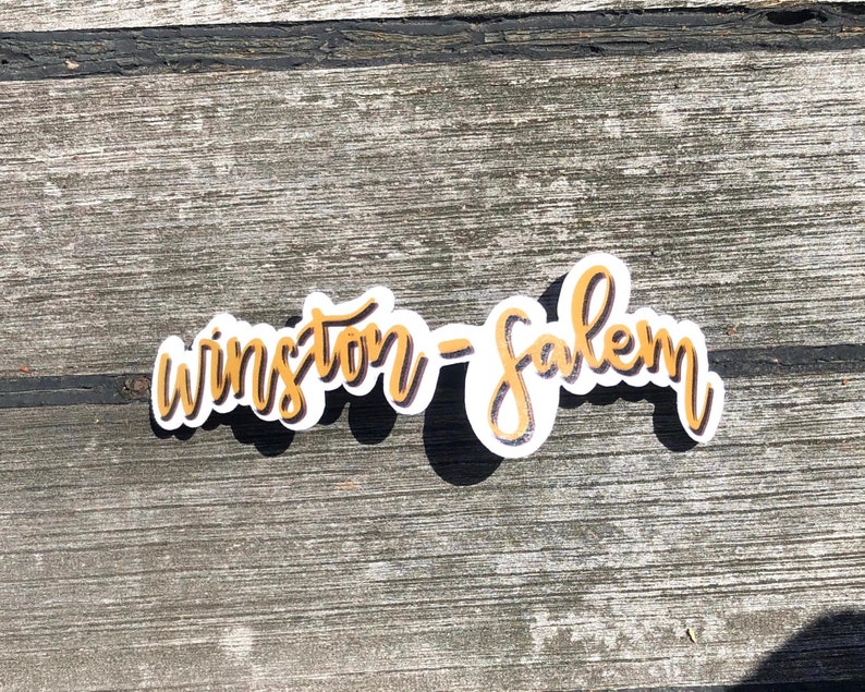 Wake Forest University Inspired Stickers \u2022 Pack 10 pc \u2022 Waterproof \u2022 Waterbottle Stickers \u2022 college student stickers \u2022 Tailgate stickers