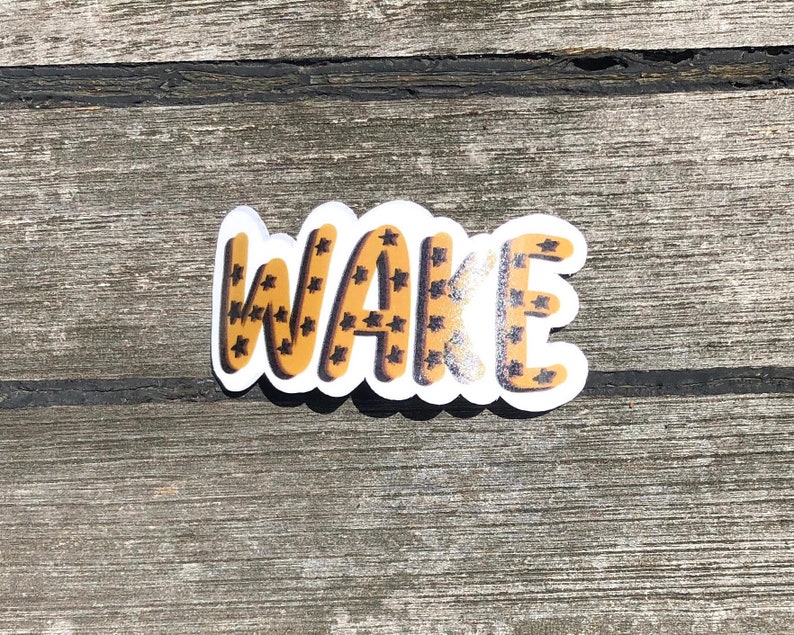 Wake Forest University Inspired Stickers \u2022 Pack 10 pc \u2022 Waterproof \u2022 Waterbottle Stickers \u2022 college student stickers \u2022 Tailgate stickers