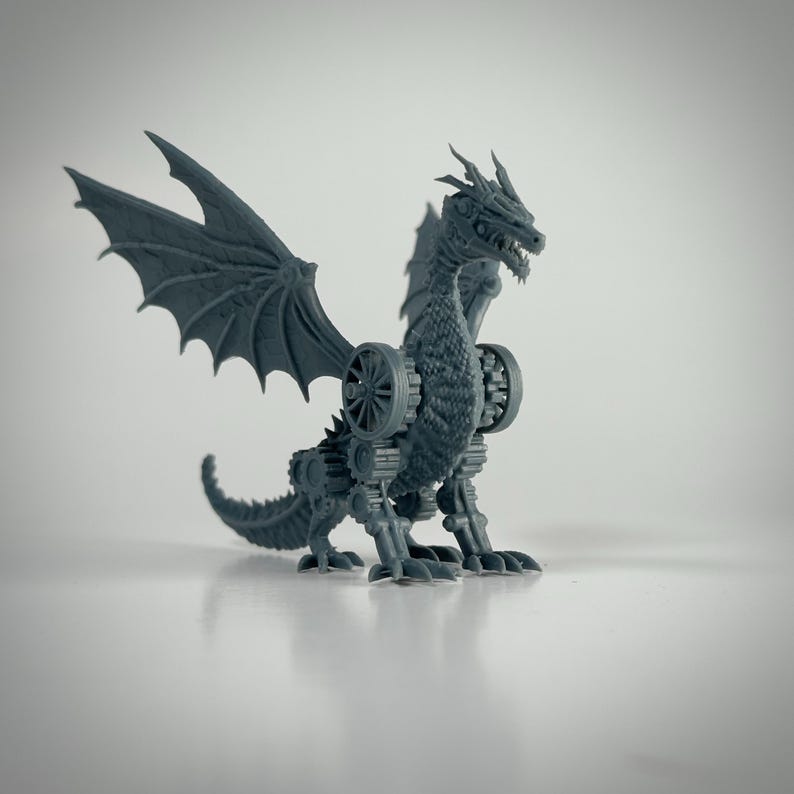 Resin DND Mini Clockwork Dragon : Custom RPG Miniatures | 9K Quality - Etsy