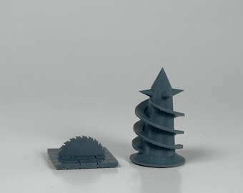 Traps and Hazards Set DnD Terrain, Unpainted Resin, 28–32mm Compatible