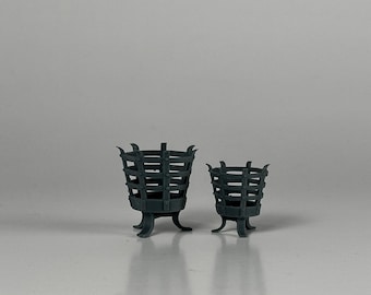 Brazier DnD Terrain, Unpainted Resin, 15mm, 28mm or 32mm